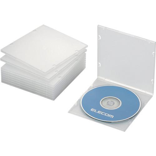 ■ELECOM CD・DVD・Blu-rayスリムケース 1枚収納 クリア(10枚入)【828279...