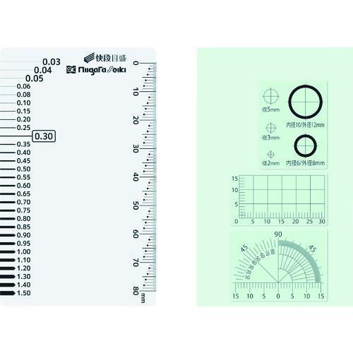 ■SK クラックメジャー 快段目盛 クリア【8288347:0】[店頭受取不可]