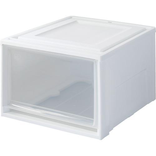 ■IRIS 227728 チェスト 390×500×297 ホワイト/クリア【8368899:0】[...