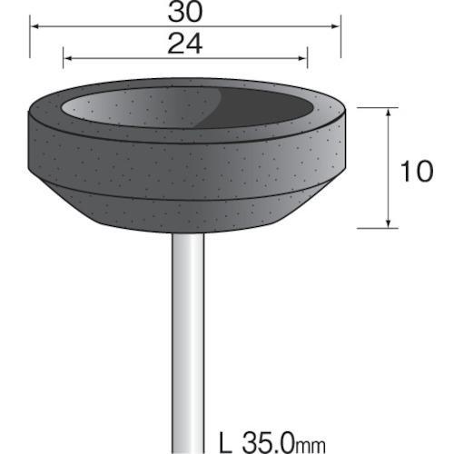 ■Minimo カップ砥石#80 φ30 (10枚入)【8530714:0】[店頭受取不可]