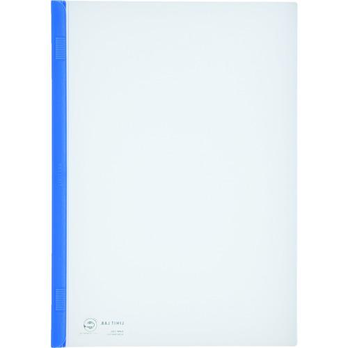 ■LIHIT A4/Sスライドバーファイル(10冊入) 青【8559699:0】[店頭受取不可]
