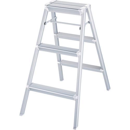 ■ハセガワ 踏み台 強力型 80cm シルバー【8586411:0】[店頭受取不可]