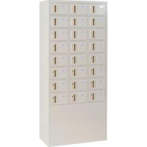 ■仁張 貴重品ロッカー(3列8段)シリンダー錠[送料別途見積り][法人・事業所限定][直送][店頭受取不可]