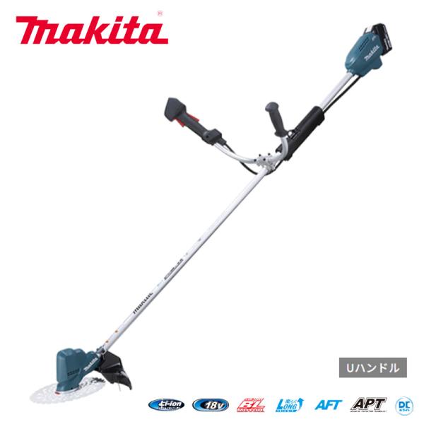 マキタ(makita) 18V充電式草刈機 標準棹 Uハンドル 刈込幅230ｍｍ MUR190UDR...