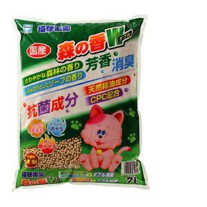 【セット販売】 アースペット 猫砂楽園森の香ダブル １袋7L入 ×3袋セット