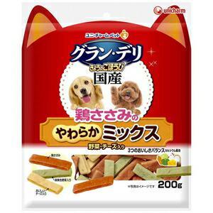 ユニチャーム 銀のさらきょうのごほうび やわらかささみミックス 野菜・チーズ入り 200g