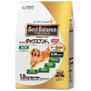 ユニチャーム 犬 ドライ ベストバランス カリカリ仕立てミニチュア・ダックスフンド用 １.８ｋｇ ペット用品｜hcvalor