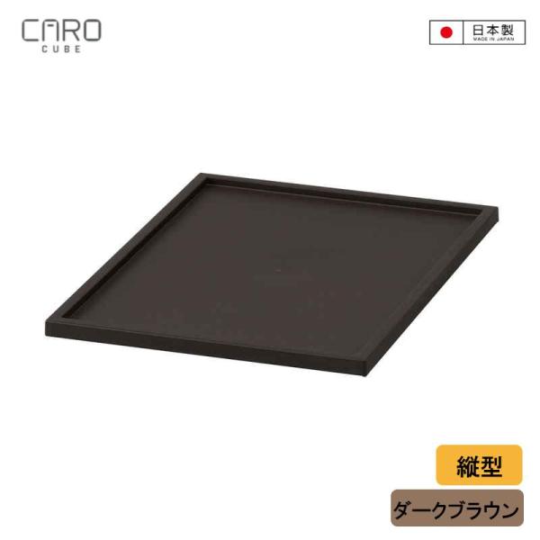 JEJアステージ 収納ボックス カラーボックス用 カロキューブ 縦型 トレー ダークブラウン 190...