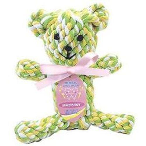 NOL 歯みがきトイ デンタルロープベア イエロー＆グリーン PTHGT12 ノルコーポレーション
