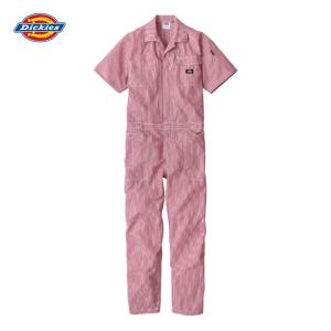 Dickies ストレッチCVC長袖つなぎ D-746 オレンジ M ツナギ 作業服