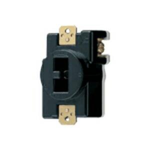 パナソニック 舞台・スタジオ用C型接地2P20A埋込コンセントダクト用 ブラック WF18201B ...