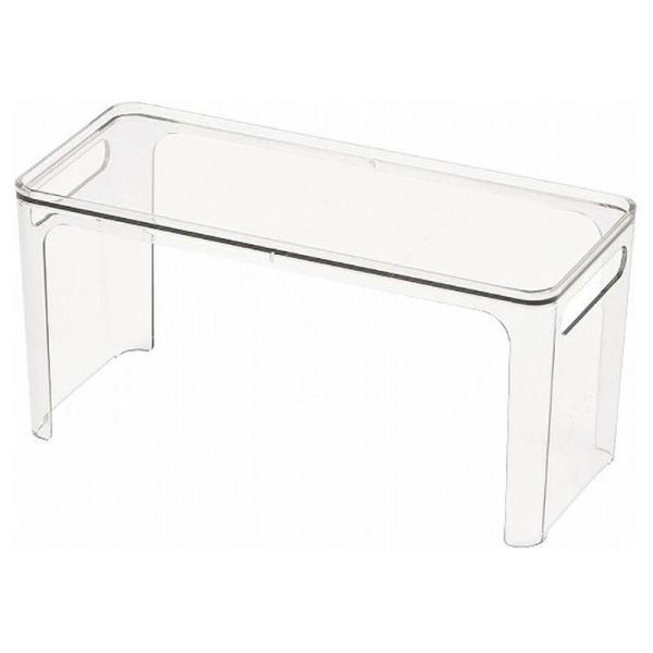 パール金属 アクリア スタッキングシェルフ スリム クリア HB-3805