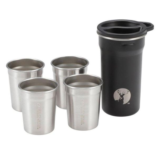 キャプテンスタッグ HDカップセット4＋1 80