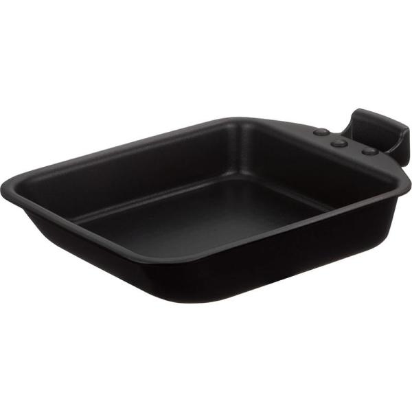 サーモス 取っ手のとれる玉子焼きフライパン デュラブル ブラック KEA-015