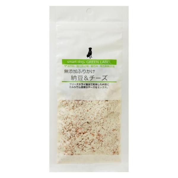 アニマライフペットケア スマートドッグ グリーンラベル 無添加ふりかけ納豆＆チーズ 30g