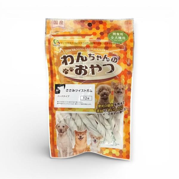 Alleanza(アレンザ) 国産 犬用おやつ ささみツイストガム ハードタイプ 12本 ペット用 ...