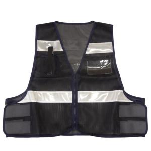 ミズケイ 防犯パトロールベスト ブラック