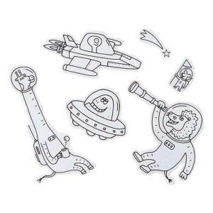 カメヤマキャンドル シール 塗り絵 ペインタホリック シール ウチュウ