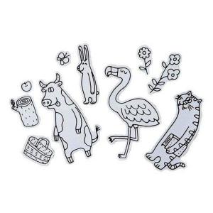 カメヤマキャンドル シール 塗り絵 ペインタホリック シール モリ