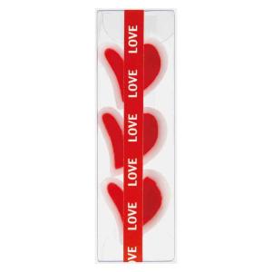 カメヤマキャンドル キャンドル ろうそく ハート 3個入 パーティーキャンドル