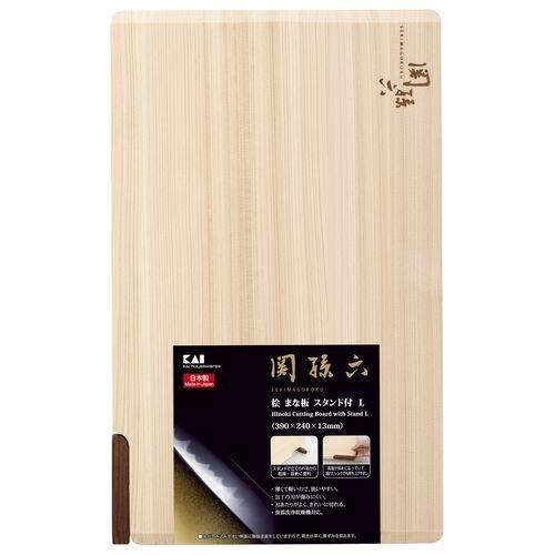 [即納在庫品] 関孫六 桧 まな板 スタンド付 L 390×240 AP5226 | 390×240...