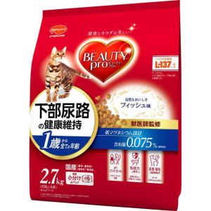 日本ペットフード 猫 ドライ ビューティープロ キャット 下部尿路の健康維持 １歳から ２.７ｋｇ ペット用品｜hcvalor