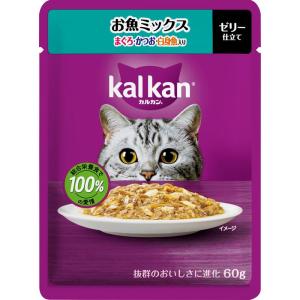 マースジャパンリミテッド カルカンパウチ お魚ミックス まぐろ・かつお・白身魚入り 60g