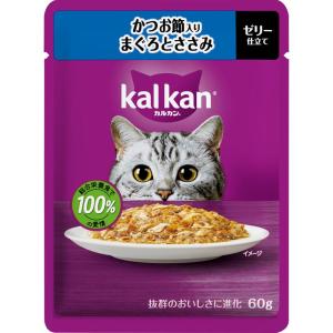 マースジャパンリミテッド カルカンパウチ かつお節入りまぐろとささみ 60g