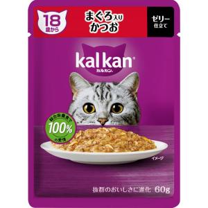 マースジャパンリミテッド カルカンパウチ １８歳から まぐろ入りかつお 60g
