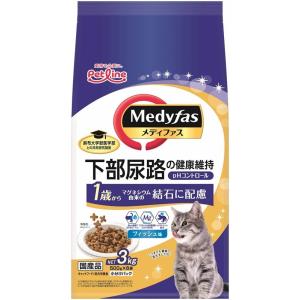 ペットライン 猫 ドライ メディファス １歳から フィッシュ味 ３ｋｇ ペット用品