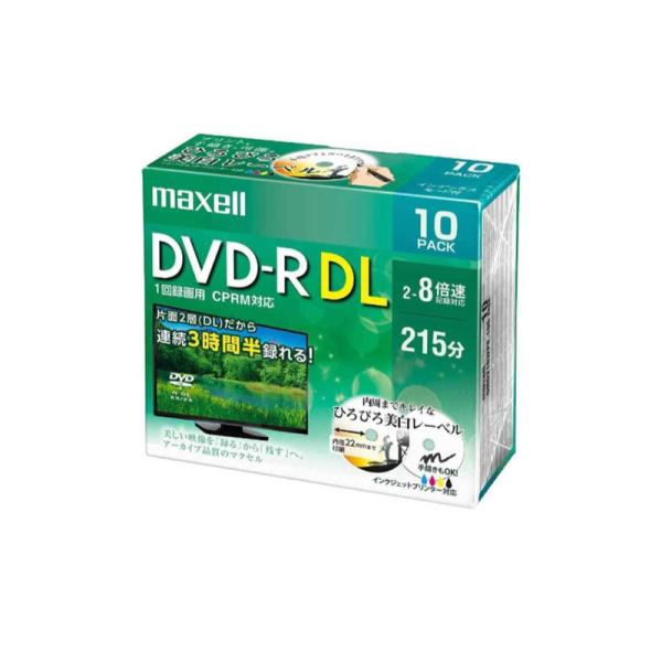マクセル maxell 8倍速対応DVD-RDRD215WPE.10S