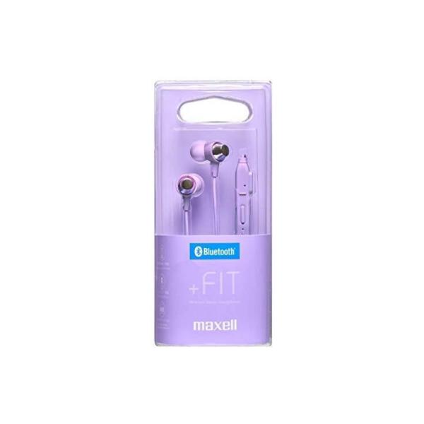 マクセル maxell Bluetooth対応ワイヤレスカナル型ヘッドフォンパープルMXH-BTC1...