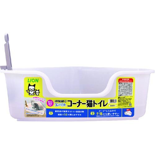 ニオイをとる砂 コーナー型 猫トイレ 1個 ライオンペット