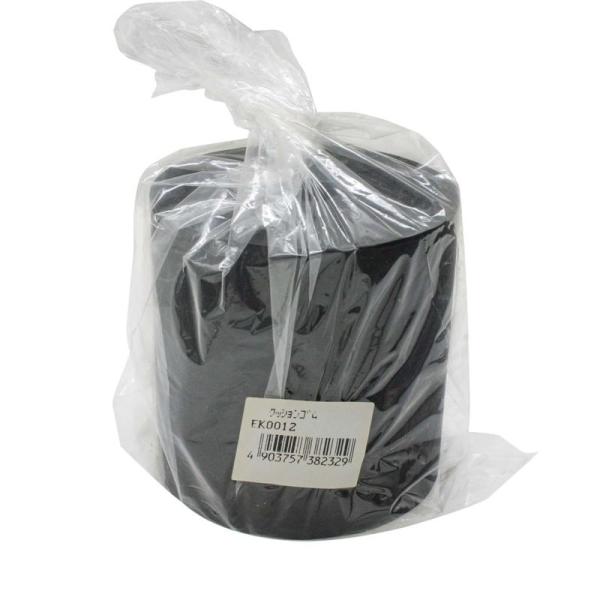 クッションゴム 直径80mm×高さ80mm×穴径16mm 黒 WAKI(和気産業) (EK0012)