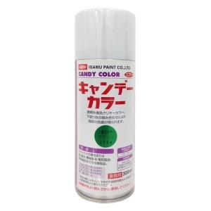 イサムエアゾール キャンデーカラー上塗 クリヤーグリーン 300ml