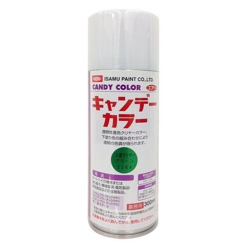 イサムエアゾール キャンデーカラー上塗 クリヤーグリーン 300ml