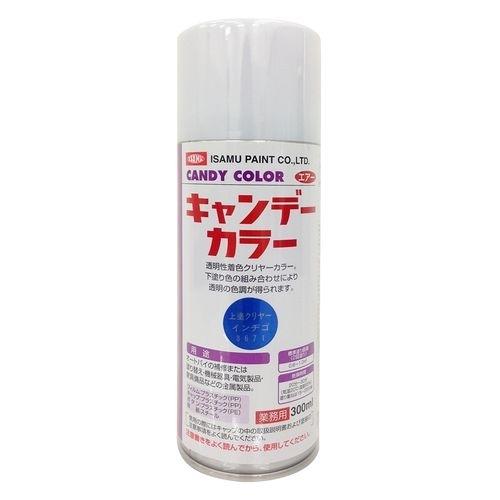 イサムエアゾール キャンデーカラー上塗 クリヤーインヂゴ 300ml