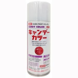 イサムエアゾール キャンデーカラー上塗 クリヤーレッド 300ml