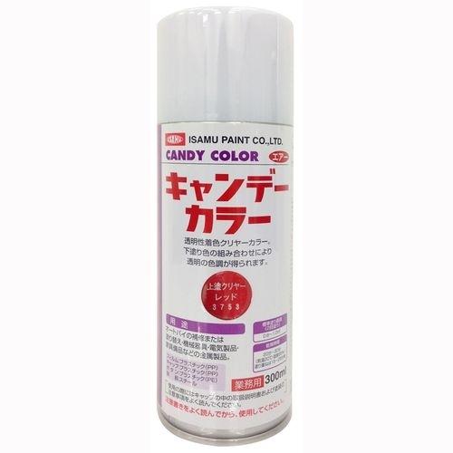 イサムエアゾール キャンデーカラー上塗 クリヤーレッド 300ml