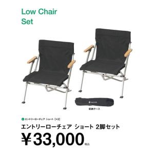 スノーピーク エントリーローチェア ショート 2脚セット SET-093の商品画像