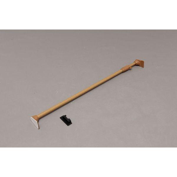 アイリスオーヤマ 木調超強力伸縮棒 ダークブラウン H-MUPJ-190