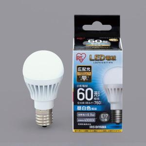 アイリスオーヤマ LED電球 E17 広配光タイプ 2P 昼白色 60形相当（760lm） LDA7N-G-E17-6T52P｜hcvalor