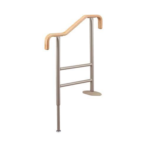 安寿 上がりかまち用手すり KM-650F F型 / 531-048 ライトブラウン アロン化成 (...