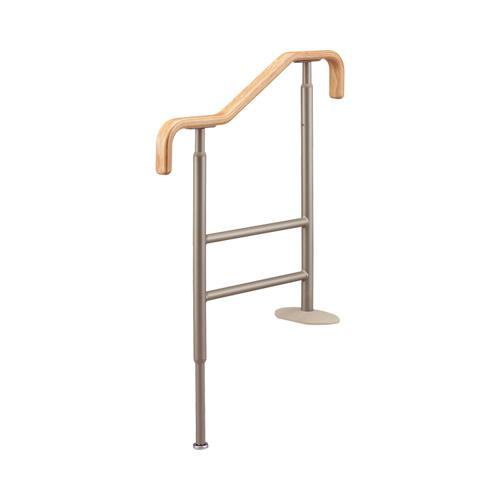 安寿 上がりかまち用手すり SM-650F F型 / 531-058 ライトブラウン アロン化成 (...