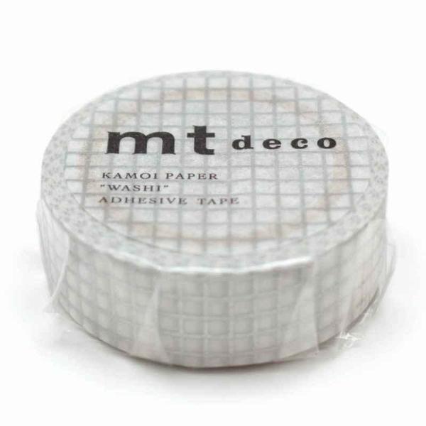 カモ井加工紙 マスキングテープ 方眼 幅15mm×7m mt DECO シルバー