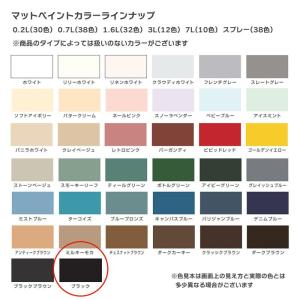 カンペハピオ マットペイント3L (ブラック)...の詳細画像1