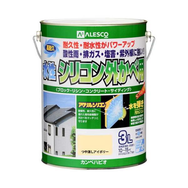 カンペハピオ 水性シリコン外かべ用 艶消しIV 3L