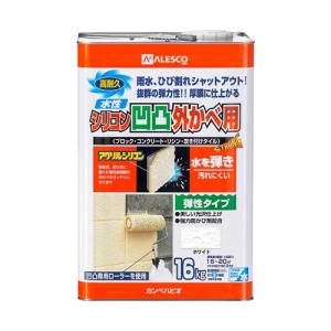 カンペハピオ 水性シリコン凹凸外カベ用 ホワイト 16K
