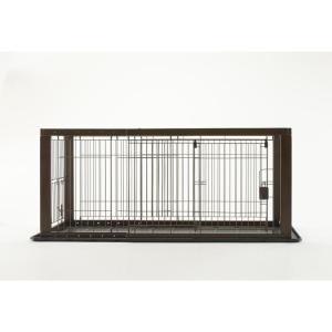 （2/2までお値下げ中）リッチェル　木製スライドペットサークル レギュラー リッチェル 木製スライドペットサークル レギュラー ダークブラウン