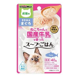 ドギーマン スープごはんささみ&まぐろ成猫用 猫 ウェット 全ステージ 40g